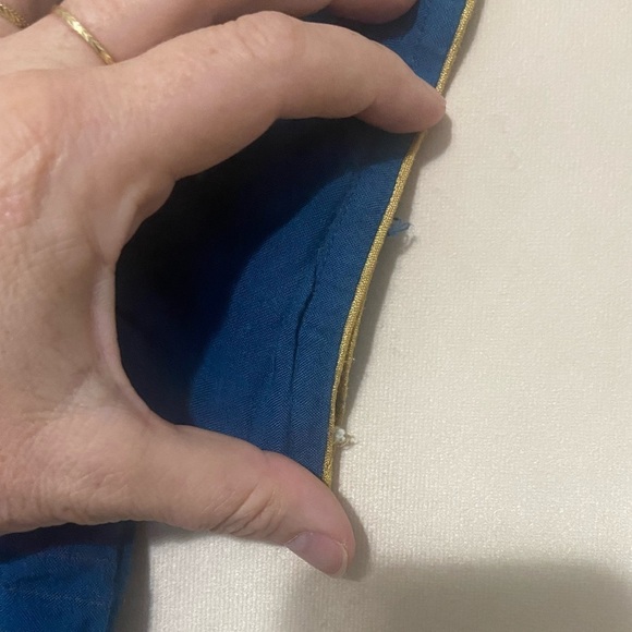 Karigari women's M deep turquoise gold trim kurta EUC - Picture 7 of 7